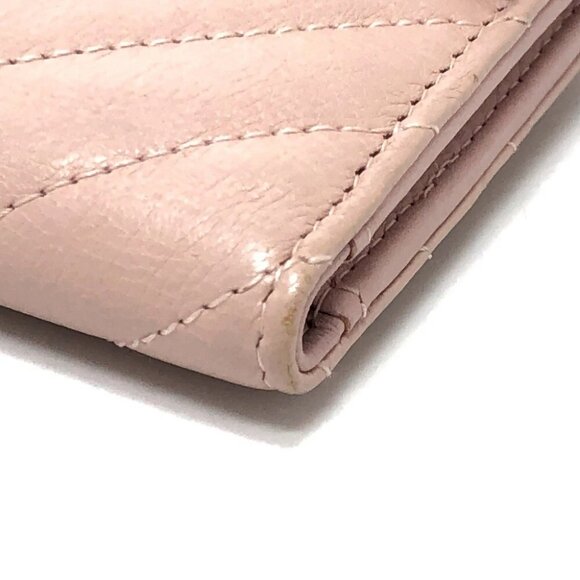 CHANEL V-Stitch Chevron CompactWallet Wallet Trifold wallet Lambskin Leather - Picture 7 of 16